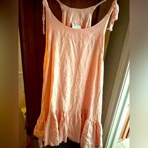 Hearts Desire tunic fray edge shoulder ties